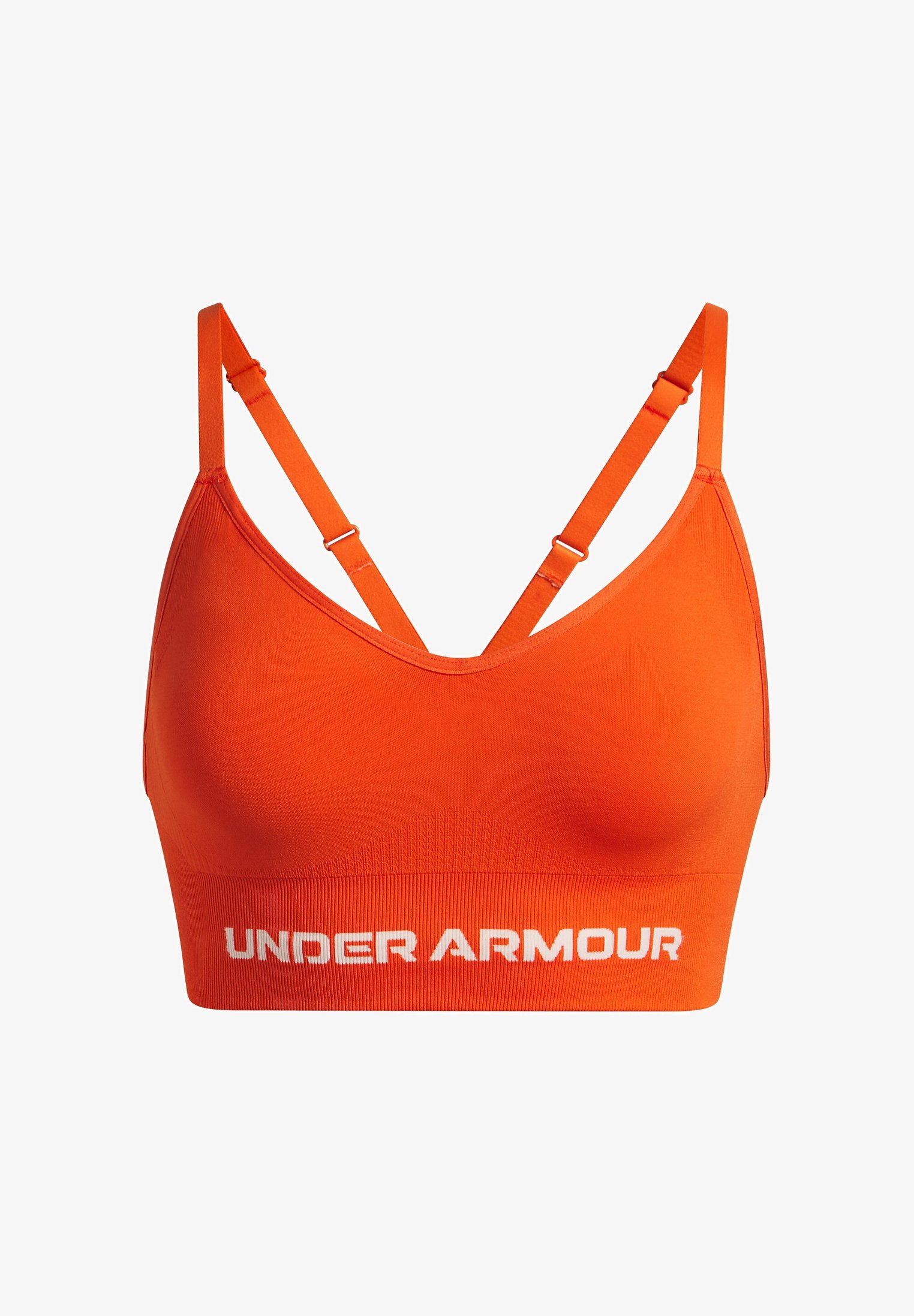Under Armour VANISH SEAMLESS LOW - Viegli atbalstošs sporta krūšturis - oranža pamatne