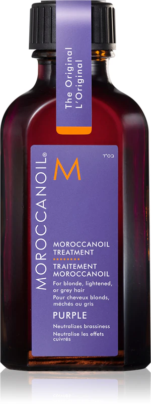 Moroccanoil Treatment Purple výživný olej pro blond a šedivé vlasy