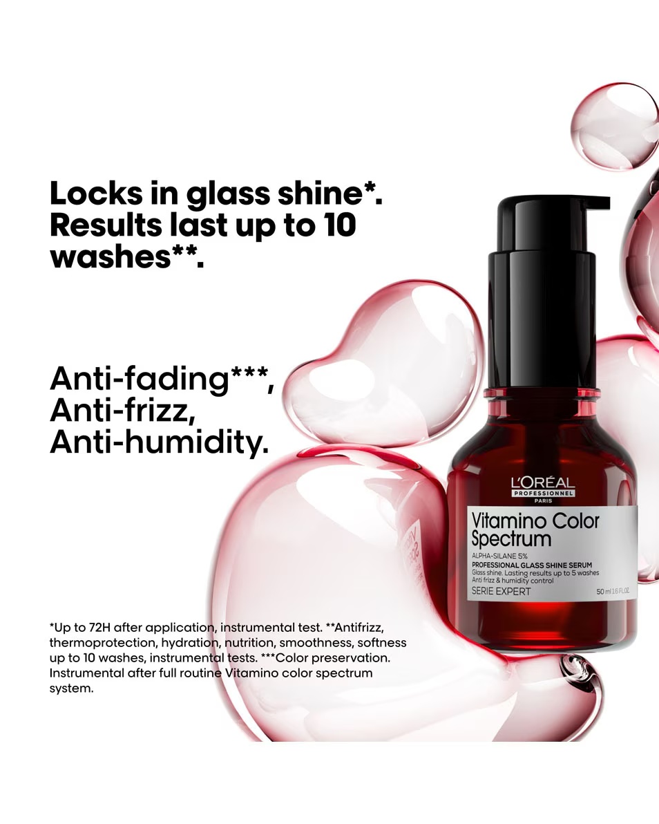 L'ORÉAL PROFESSIONNEL Vitamino Color Spectrum Glass Shine Ser - Protejează împotriva razelor UV, a părului încrețit și a căldurii