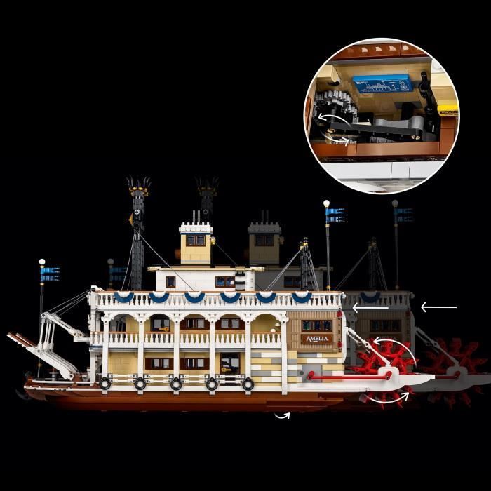 LEGO Ideas 21356 Cdiscount Exclusive Mississippi Steamboat - Adult Building Set