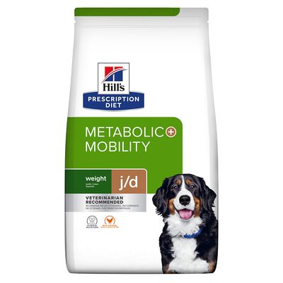 Hill's Prescription Diet - Integratore alimentare per cani per metabolismo, mobilità, peso e articolazioni - Pollo