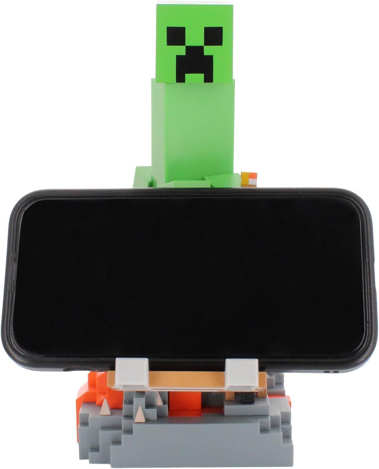 Statuetta Creeper di Minecraft - EXQUISITE GAMING - Cable Guys - Supporto per cuffie, smartphone o piccoli accessori - 20 cm