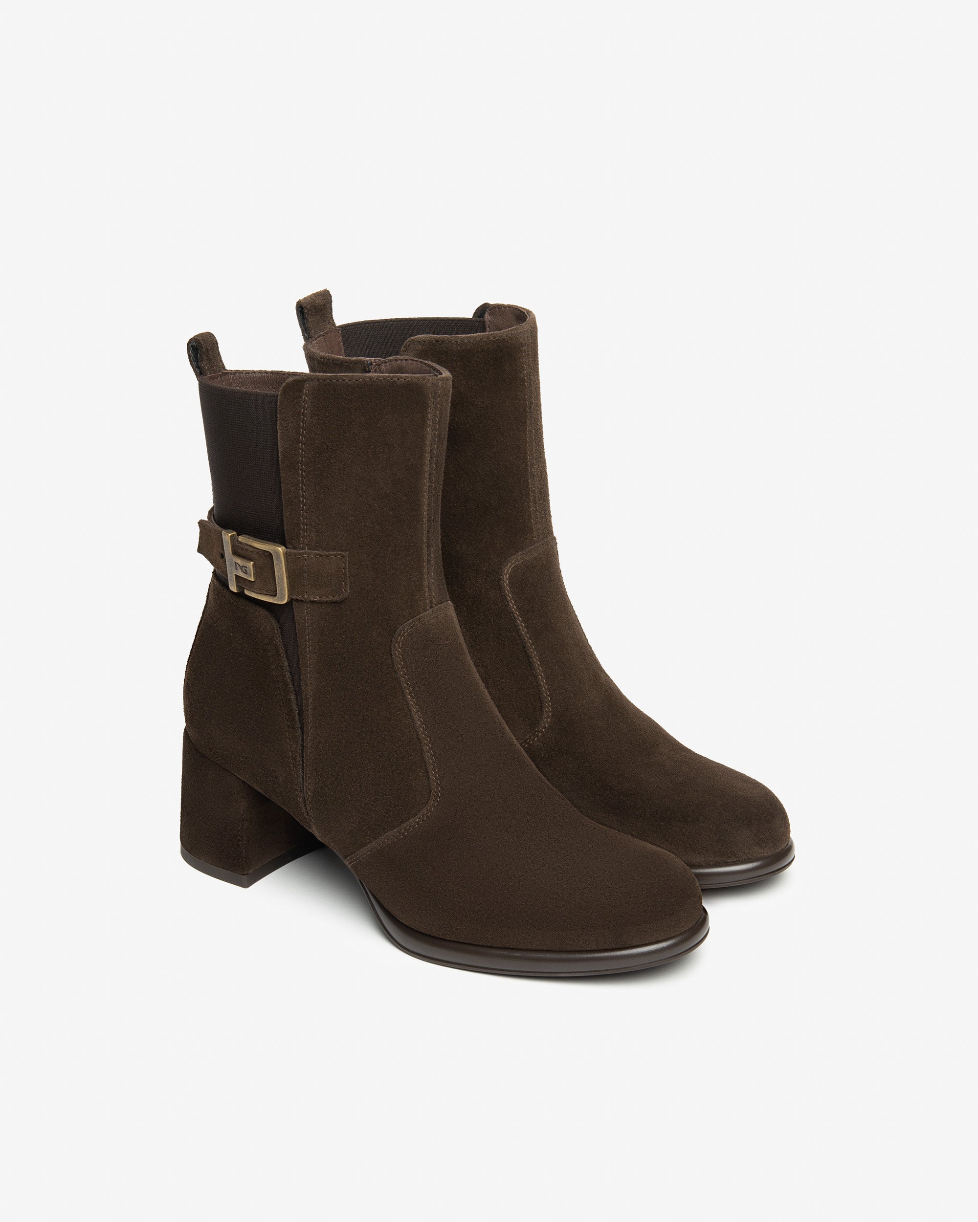  Bottines en daim et tissu pour femmes