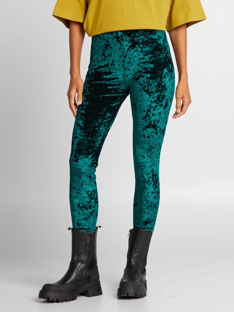 Fluwelen legging - GROEN
