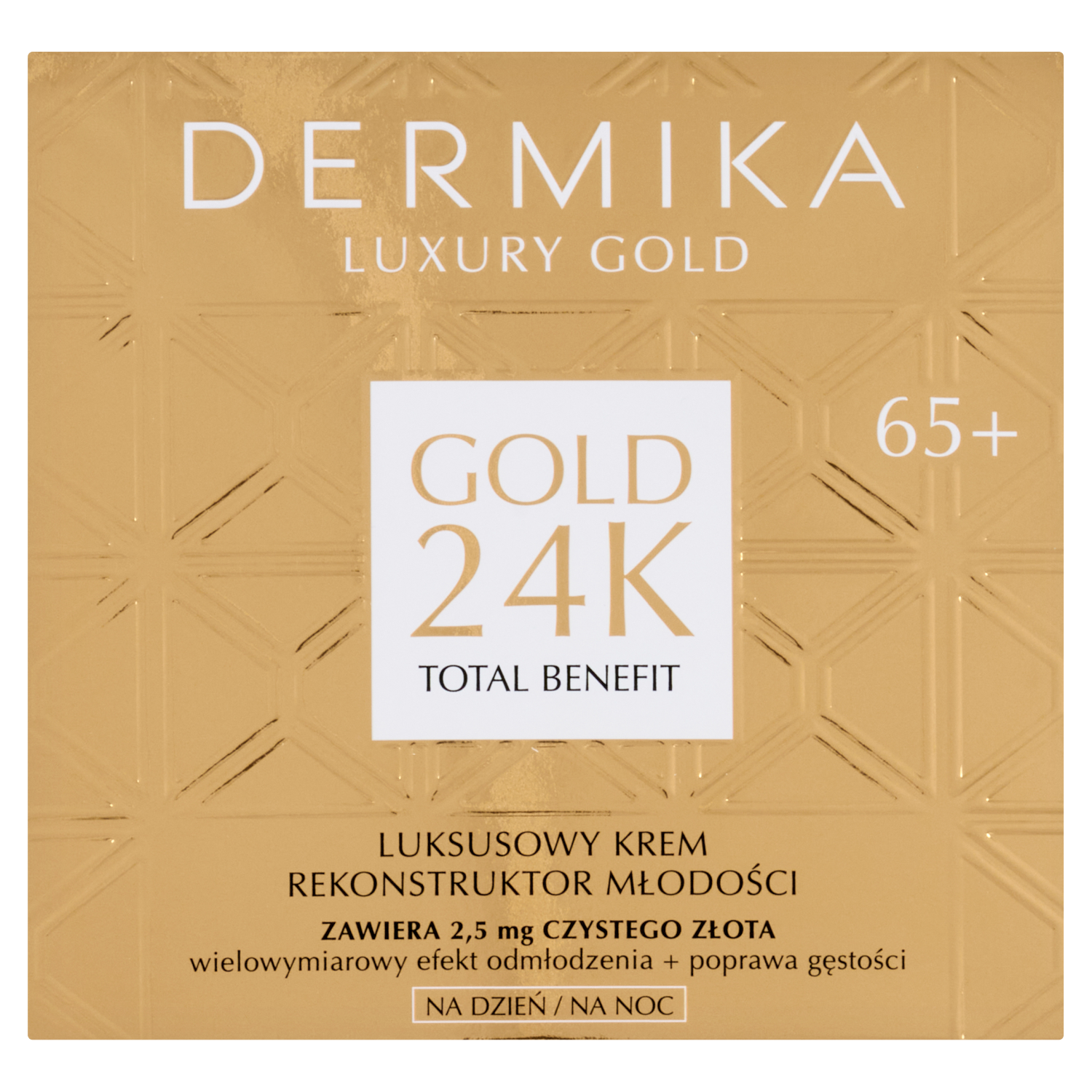 Cremă de față Dermika 65+ 50ml Aur 24k