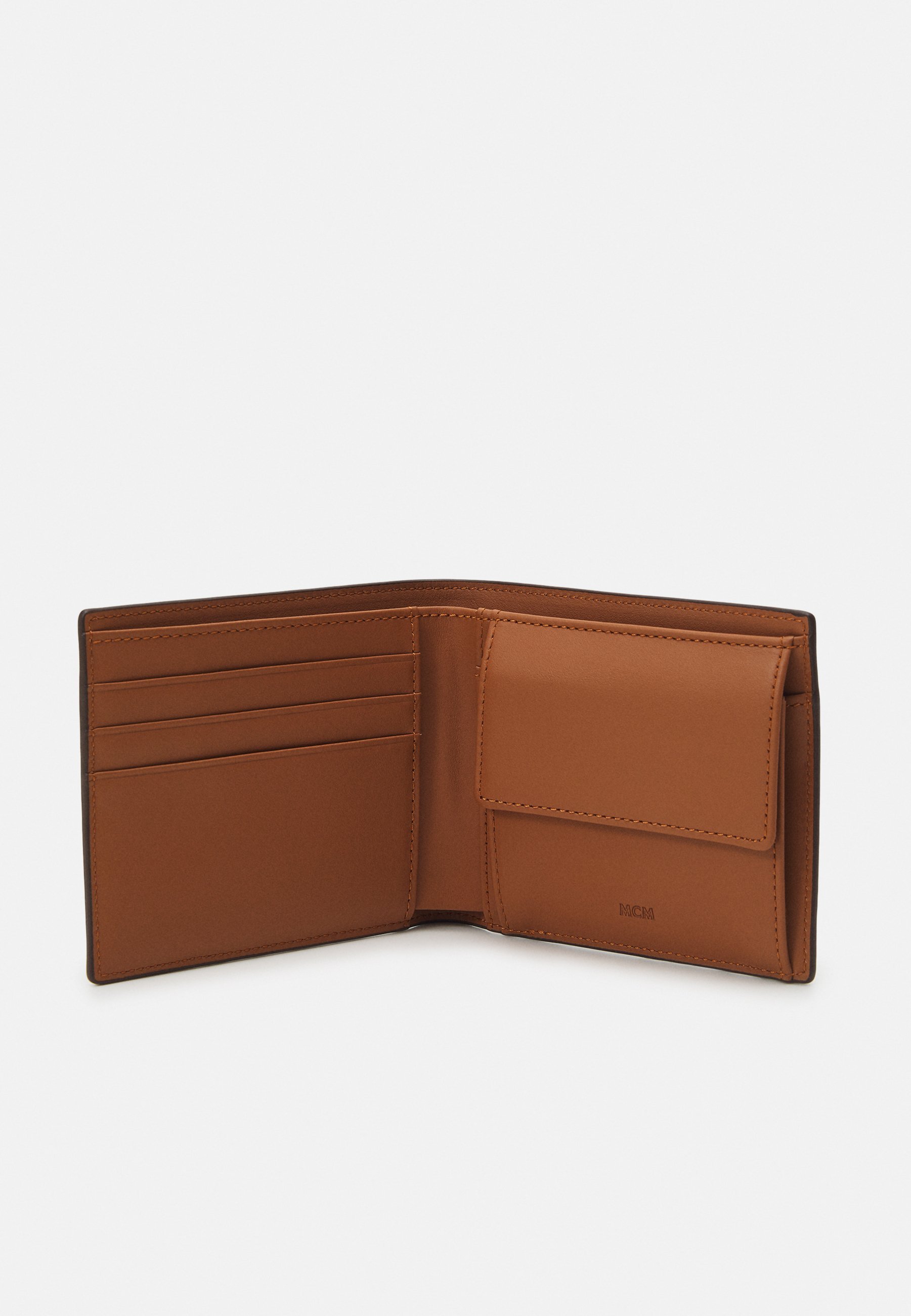 MCM LAURETOS SMALL WALLET UNISEX - Lompakko - cognac