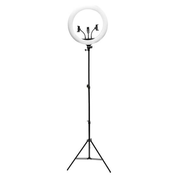 Rio Professionelles dimmbares LED-Ringlicht für Make-up und Vlogging