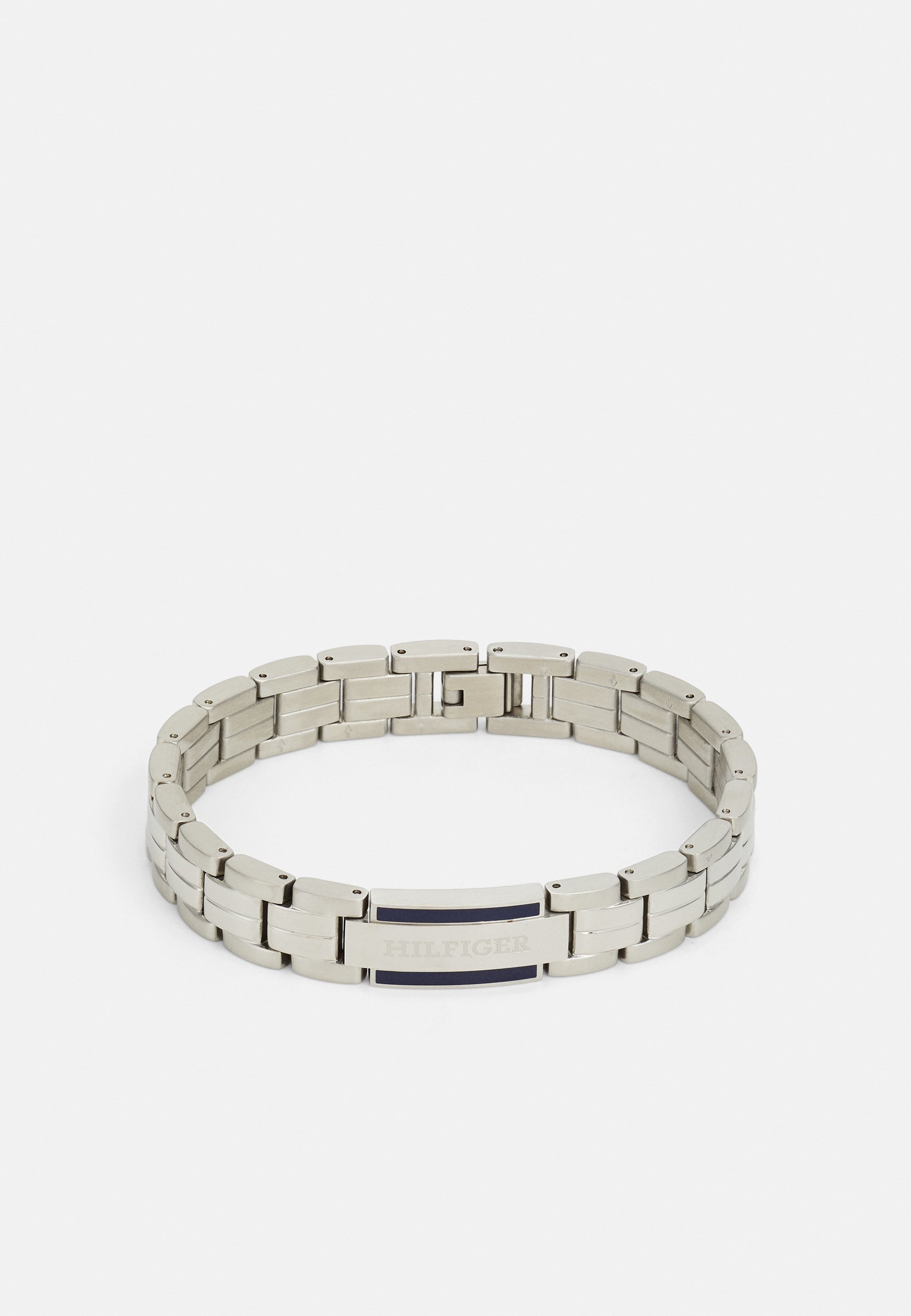 Tommy Hilfiger PARKER - Narukvica - srebrna/plava
