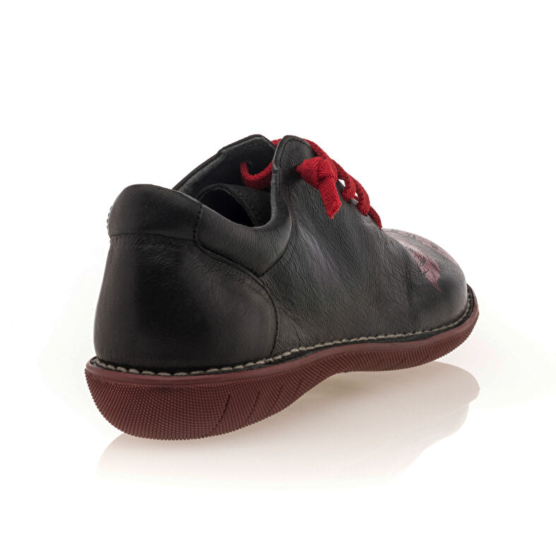 Zapatos de mujer negros con cordones / Zapatos Derby