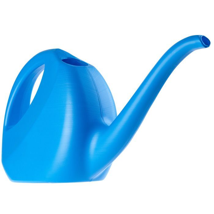 KADAX Petit Arrosoir 2L, Arrosoir de Jardin en Plastique, Arroseur à Fleur avec Long Bec pour Intérieur et Extérieur, Maison (Bleu)