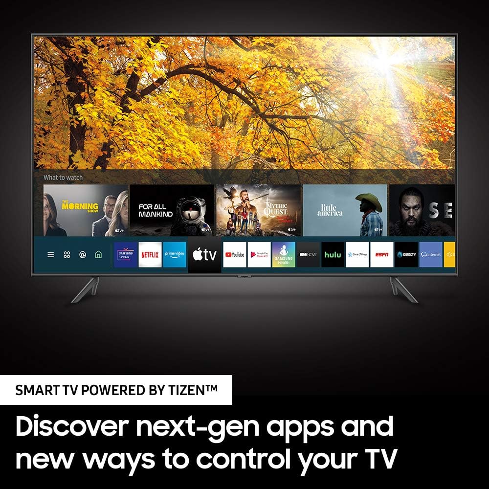 SAMSUNG 55-tuumainen kaareva UHD TU-8300 -sarja - 4K UHD HDR -älytelevisio, jossa sisäänrakennettu Alexa (UN55TU8300FXZA, malli 2020), HIILENMUSTA