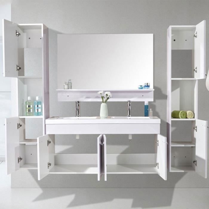 Móvel para banheiro Bernice - 120 cm - MDF - Pia dupla - Design moderno