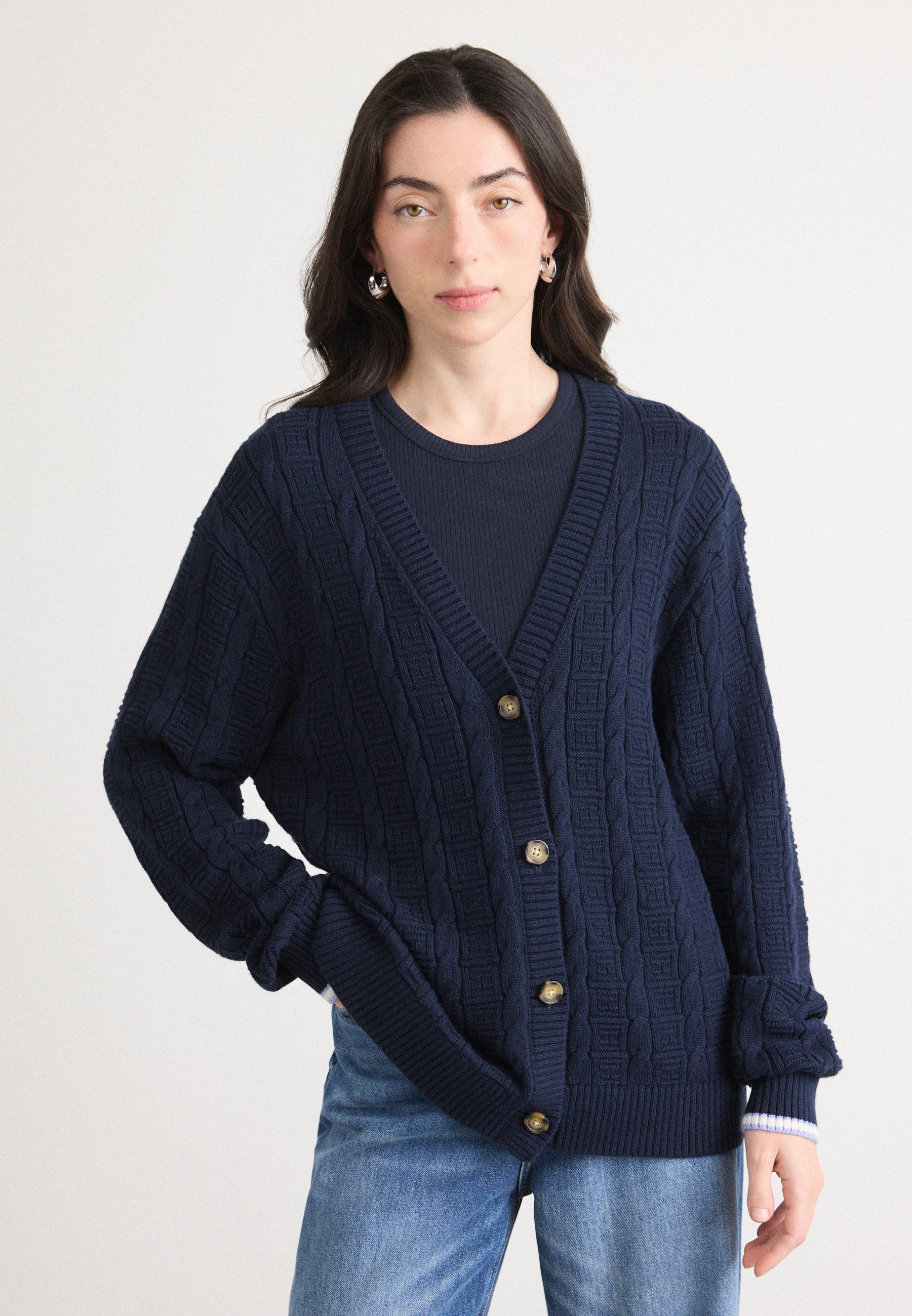 Cardigan Tommy Jeans - Cardigan - blu notte scuro