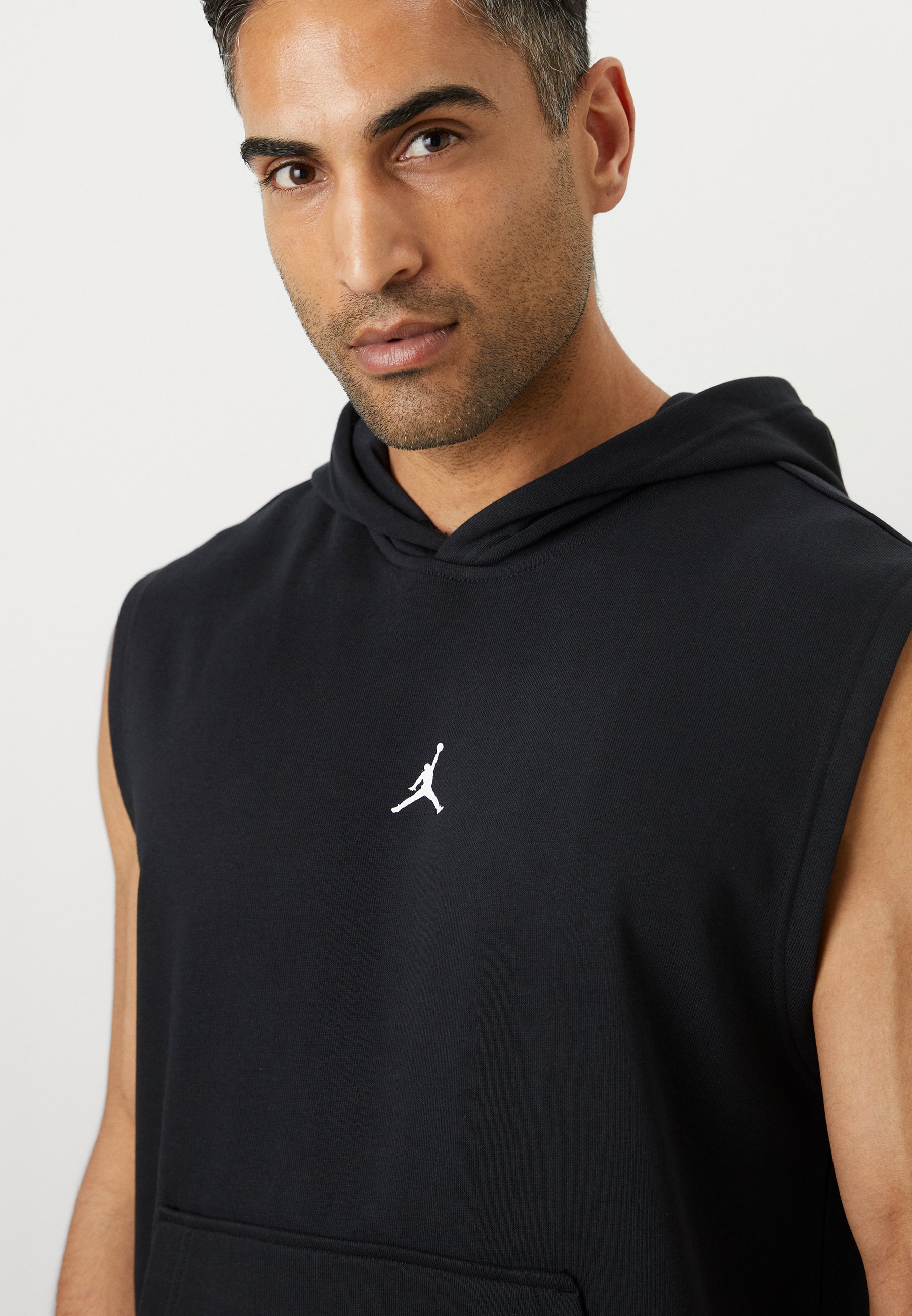 Jordan SPORT CROSSOVER SLEEVELESS HOODIE - Hoodie - black/white