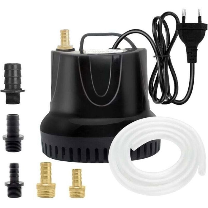 Bomba de agua sumergible de 25 W, bomba de agua ultrasilenciosa de 1500 L/H, bomba sumergible para estanques y fuentes de jardín.
