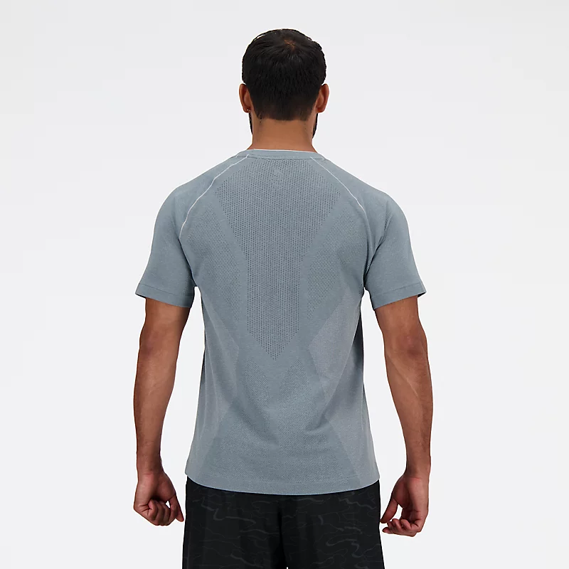 Gebreid T-shirt voor heren - ATHLETIC GRAY