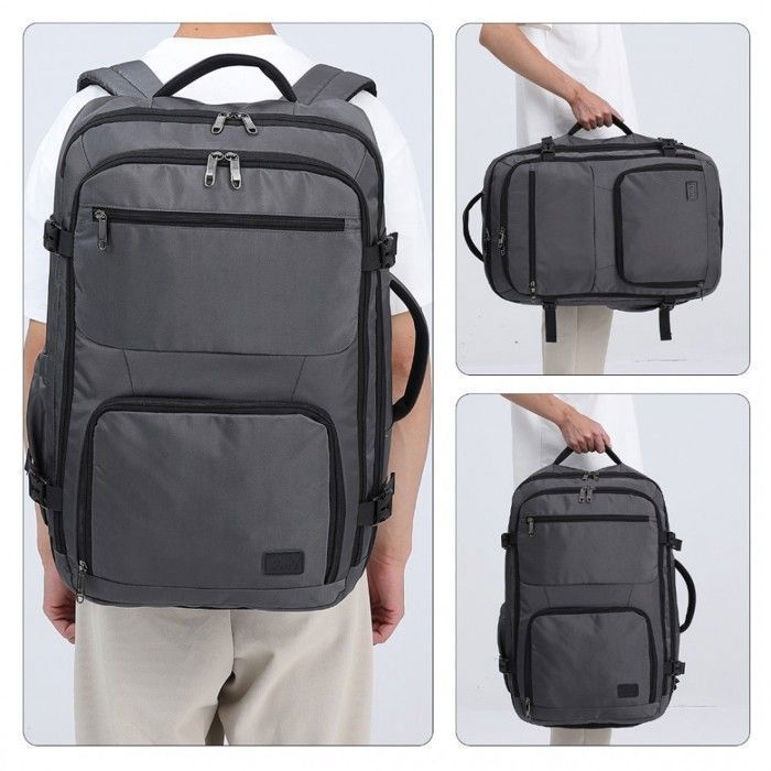 Backpack 55x35x20cm Large Capacity Travel Backpack Hand Luggage for Laptop Cabin Bag for Easyjet, Grey
