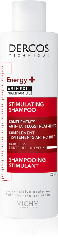 Shampoo energizante e fortalecedor antiqueda Vichy Dercos