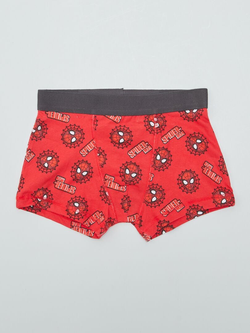 Conjunto de 2 cuecas boxer do Homem-Aranha - VERMELHAS