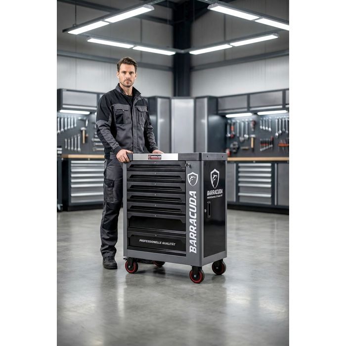 Carro de taller BARRACUDA TOOLS de 7 cajones con 7 herramientas Nardo XXL