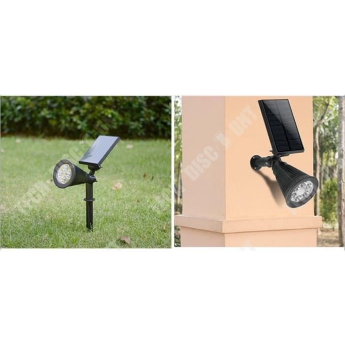 TD® Solar Garden Light, Outdoor Lighting, IP65, 250LM, 90° Beam Angle, LED Spotlight for Garden, Patio, Backyard, White