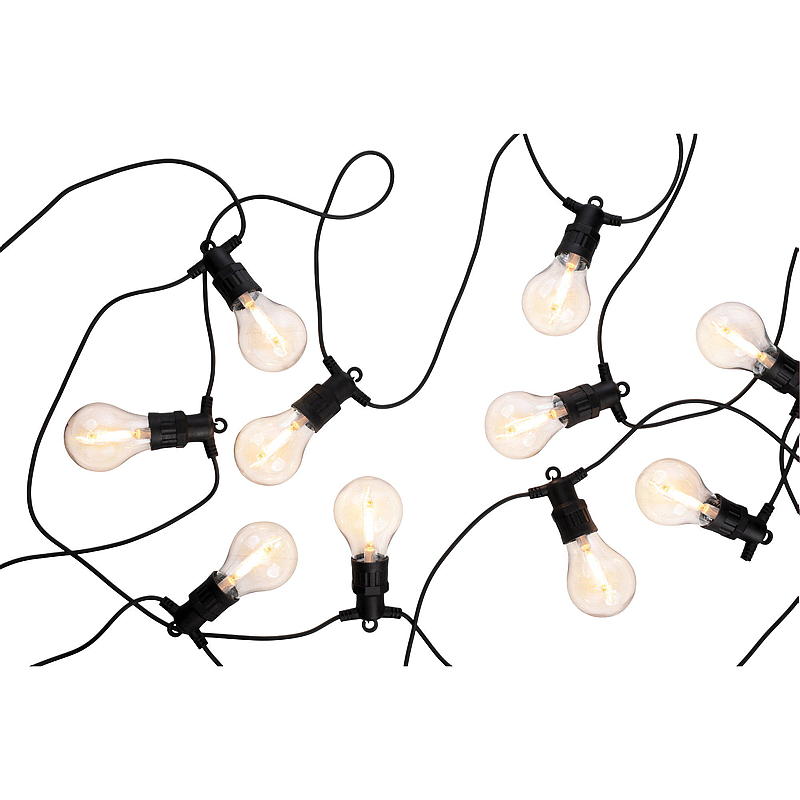 Lichterkette für Zuhause, 10 LEDs, Vintage, erweiterbar
