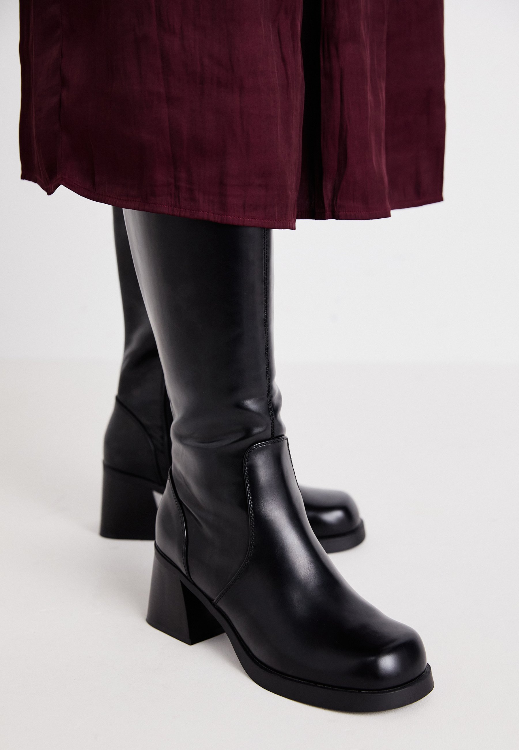ONLY SHOES ONLBIRDIE BOTTES HAUTES - Bottes à plateforme - noires
