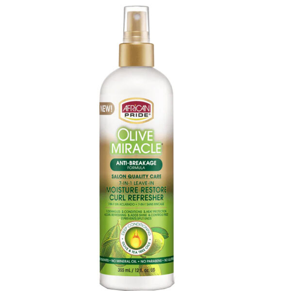 Osvěžovač vlasů African Pride Olive Miracle Moisture Restore Curl Refreshers