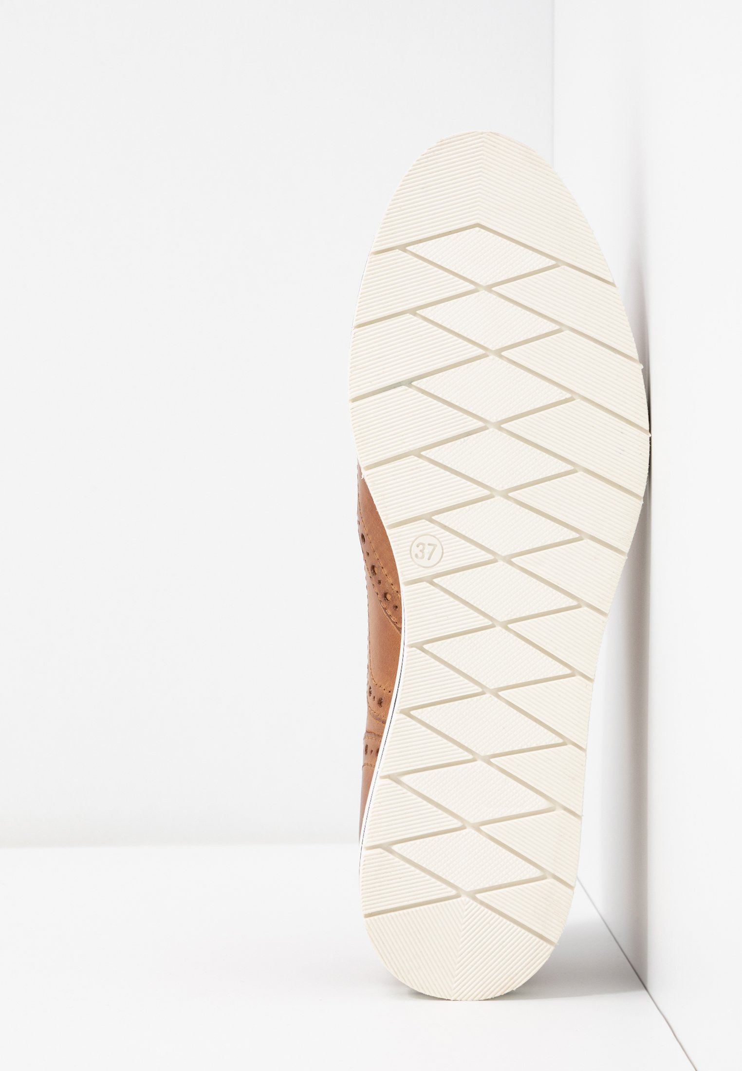 Anna Field LEATHER - Casual veterschoenen - cognac