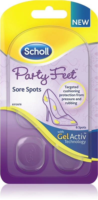 Scholl GelActiv Party pēdu spilventiņi jutīgām pēdu zonām