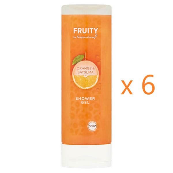 Duschgel mit fruchtiger Orange und Satsuma, 250 ml x 6er-Pack