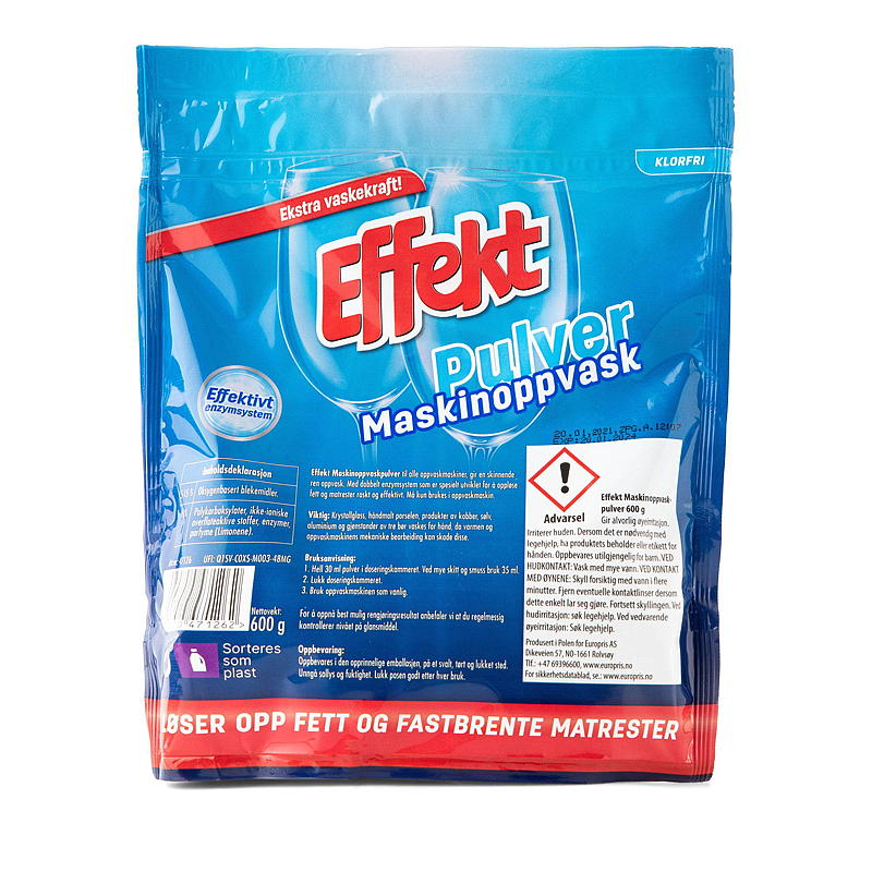 Diskmaskin med effekt 600 g