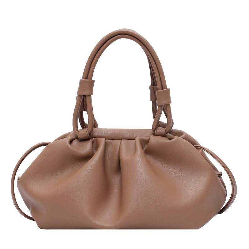 dorywczo kluski pani chmura  Ksztalt plisowane torby Crossbody dla kobiet 2021 PU skorzane torby na ramie WLHB2134