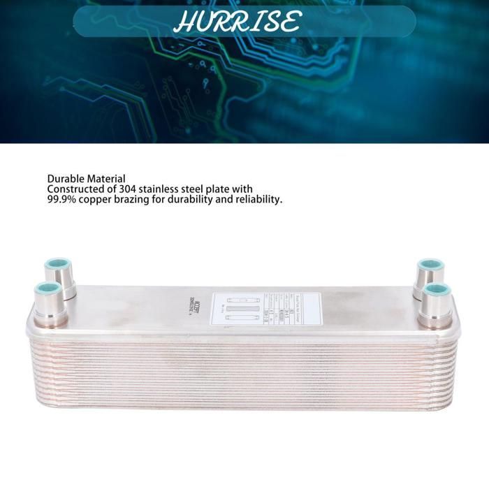 Sonew Beer Wort Chiller Plate Heat Exchanger, Steel Braised Wort Chiller Tabletop Accessory