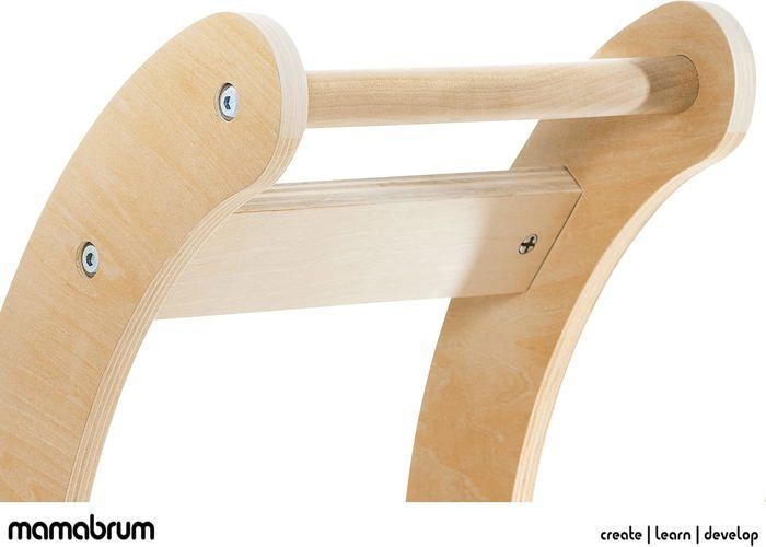 Houten Montessori-schommel voor kinderen - Speelruimte - Max. 25 kg + 12 maanden - Mamabrum - Leuk schommelspeelgoed - Schommelstoel