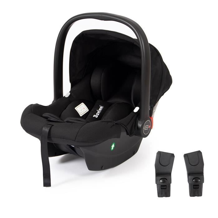 Baninni i-Size Siège d'Auto Groupe 0+ Luiz Noir + Adapteurs