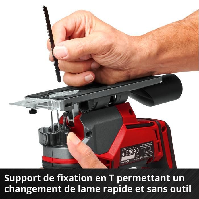 Einhell Scie sauteuse sans fil TE-JS 18/100 Li - Solo PXC (18V) Livré sans Batterie ni Chargeur