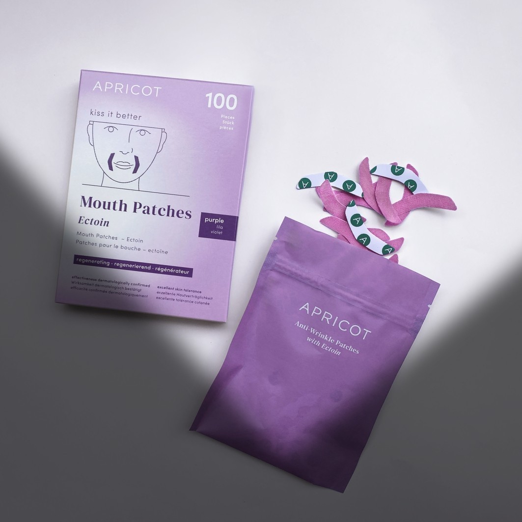 Aprikosen-Anti-Aging-Mundpflaster Ectoin - 100 Stück