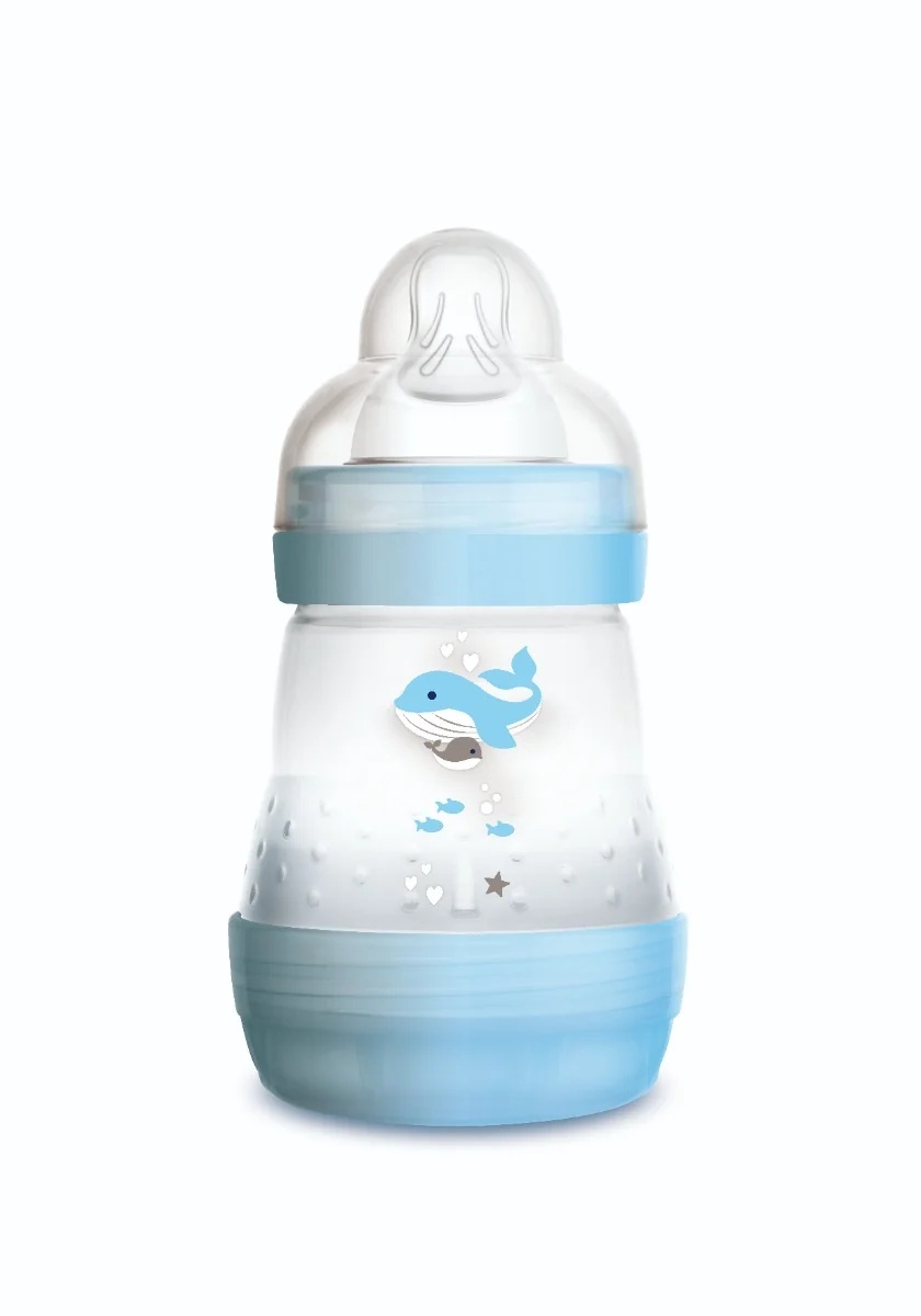 MAM Easy Start Babyflasche 160ml für Neugeborene (Jungen)