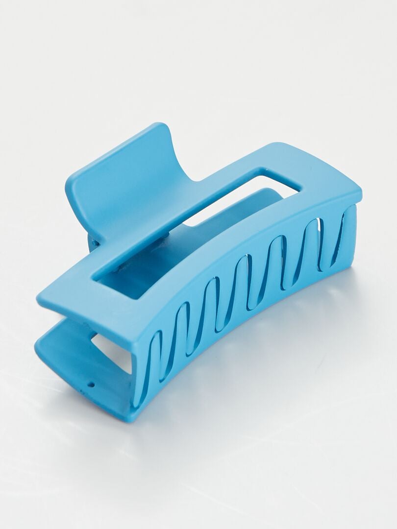 Juego de 2 pinzas para el cabello estampadas - AZUL
