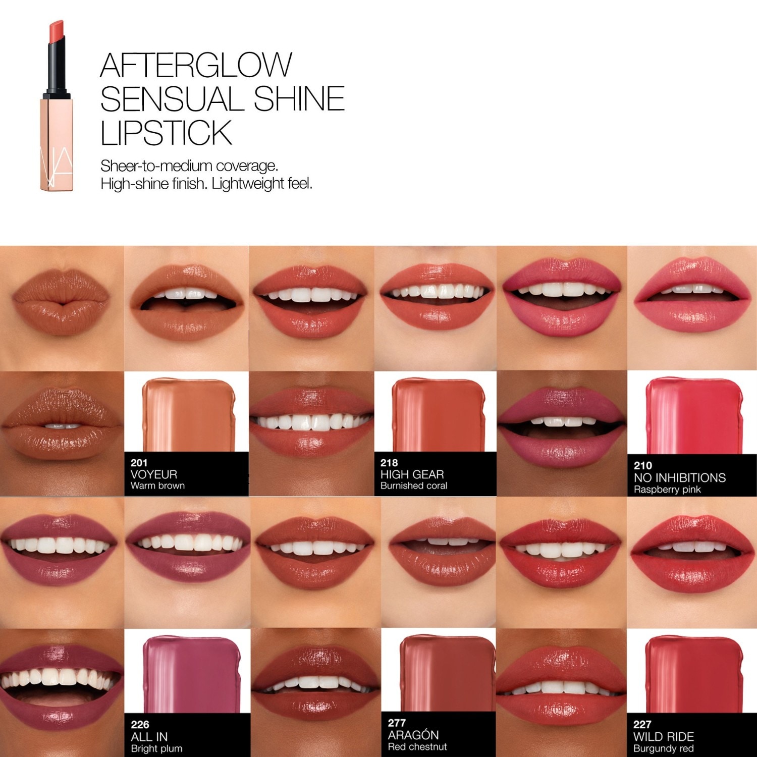 NARS Afterglow Sensual Shine Lippenstift – 1,5 g