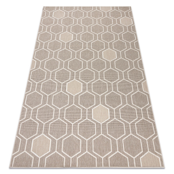 Dywan SPRING 20404558 Hexagon sznurkowy, 80x150 cm