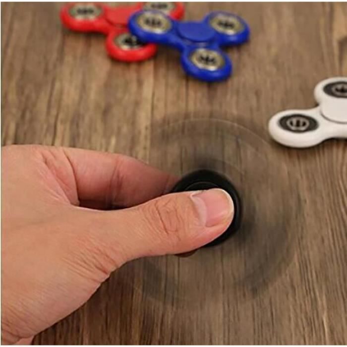 SSStancy Tri Fidget Hand Spinner Toy Stress Reducer High Speed Ceramic Bearing Fidget Toy (Rouge)