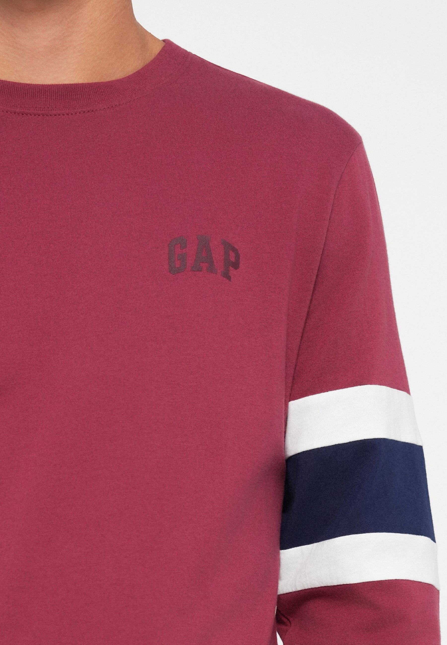 GAP EVERYDAY SOFT BOXY CREW - Top met lange mouwen - rode klei