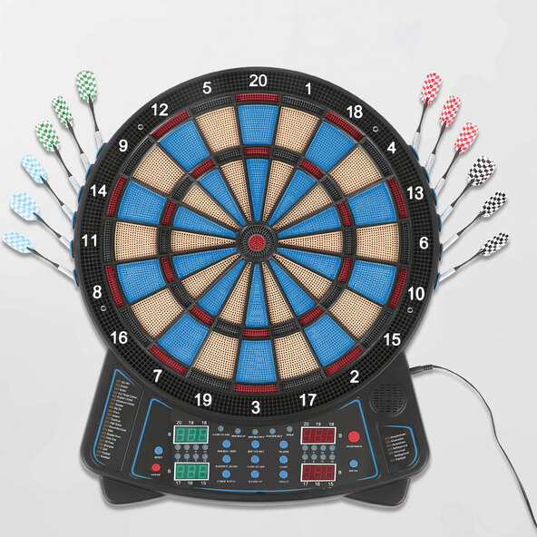 LED-Dartboard, blau