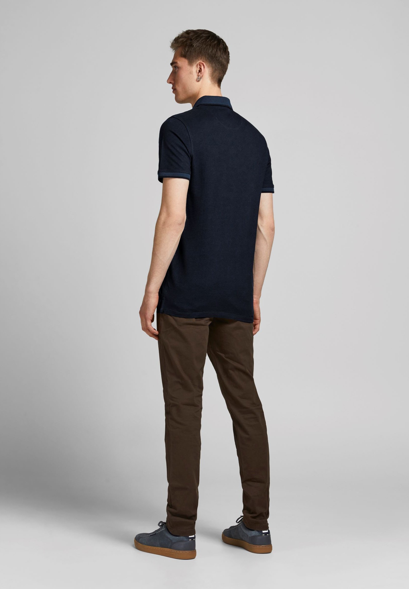 Jack & Jones JJEPAULOS SS NOOS - Poloshirt - donkerblauw