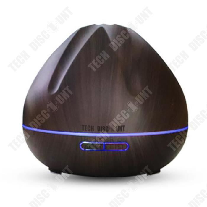 Humidificador TD® - Acabado imitación madera - Gran capacidad - Aromaterapia - Control remoto