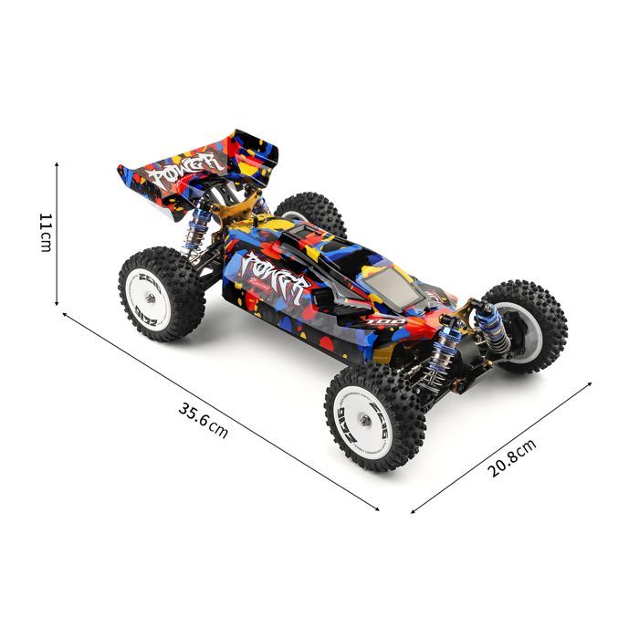 Coche teledirigido WLtoys XKS 124007 a escala 1/12, Shipenophy, 4x4, 75 km/h, motor sin escobillas, vehículo de metal para carreras y escalada todoterreno, regalo para adultos