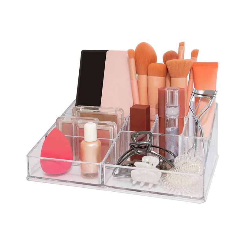 Akrilni organizator UNIQ Beautycase z 9 predelki - 1 kos