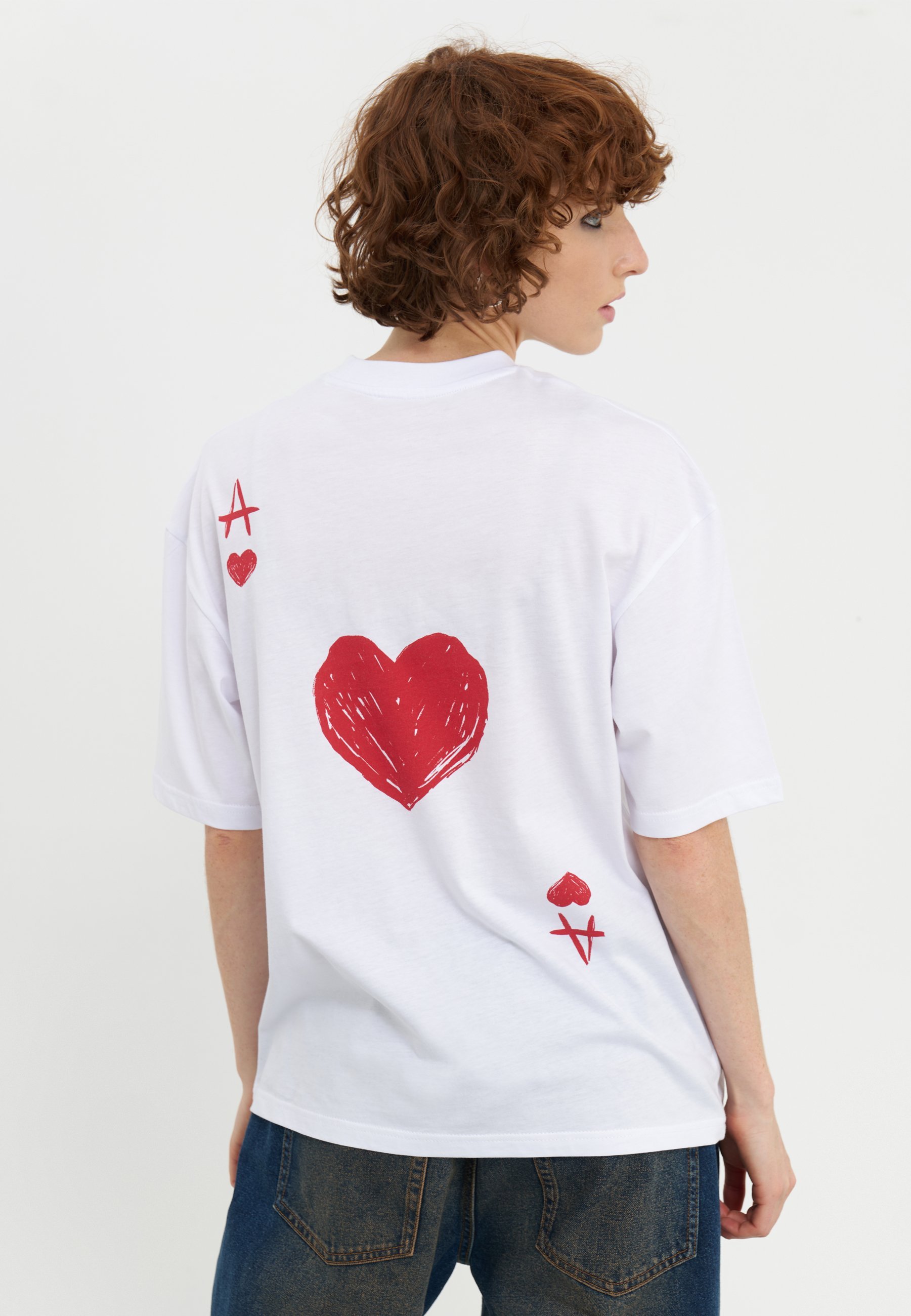YOURTURN UNISEX - T-shirt met print - wit